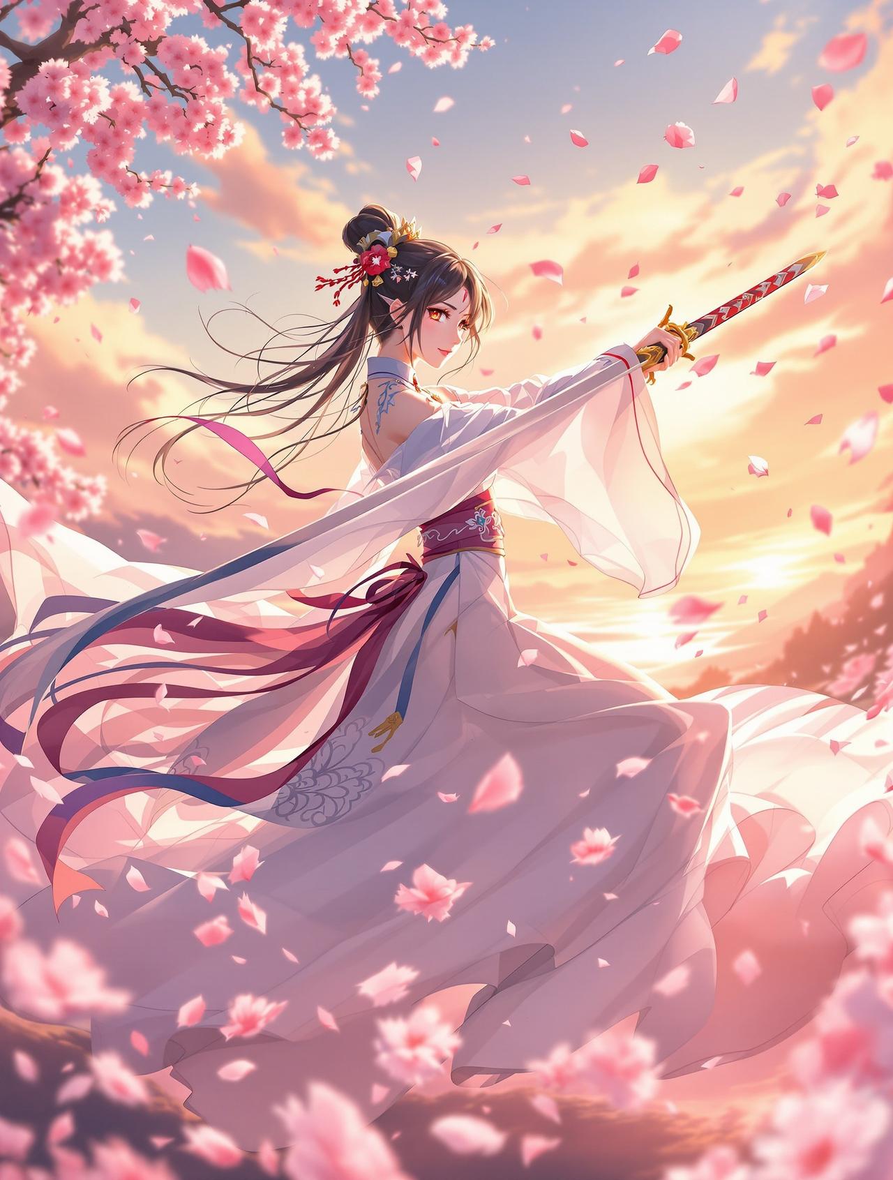 亲亲漫画网热播榜第3名番剧《花与剑之歌》封面 - 古风 / 武侠